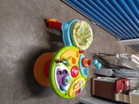 bright starts zippity zoo 3 in 1 around we go activity table seat baby walker