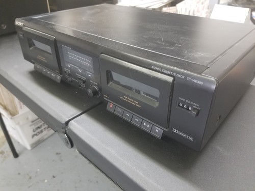 SONY TC-WE305S Dual Cassette Player w/AMS Automatic Music Sensor & RMS Dubbing