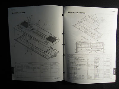Yamaha PortaSound Keyboard PSS-51 Service Manual Schematics Parts List PSS51