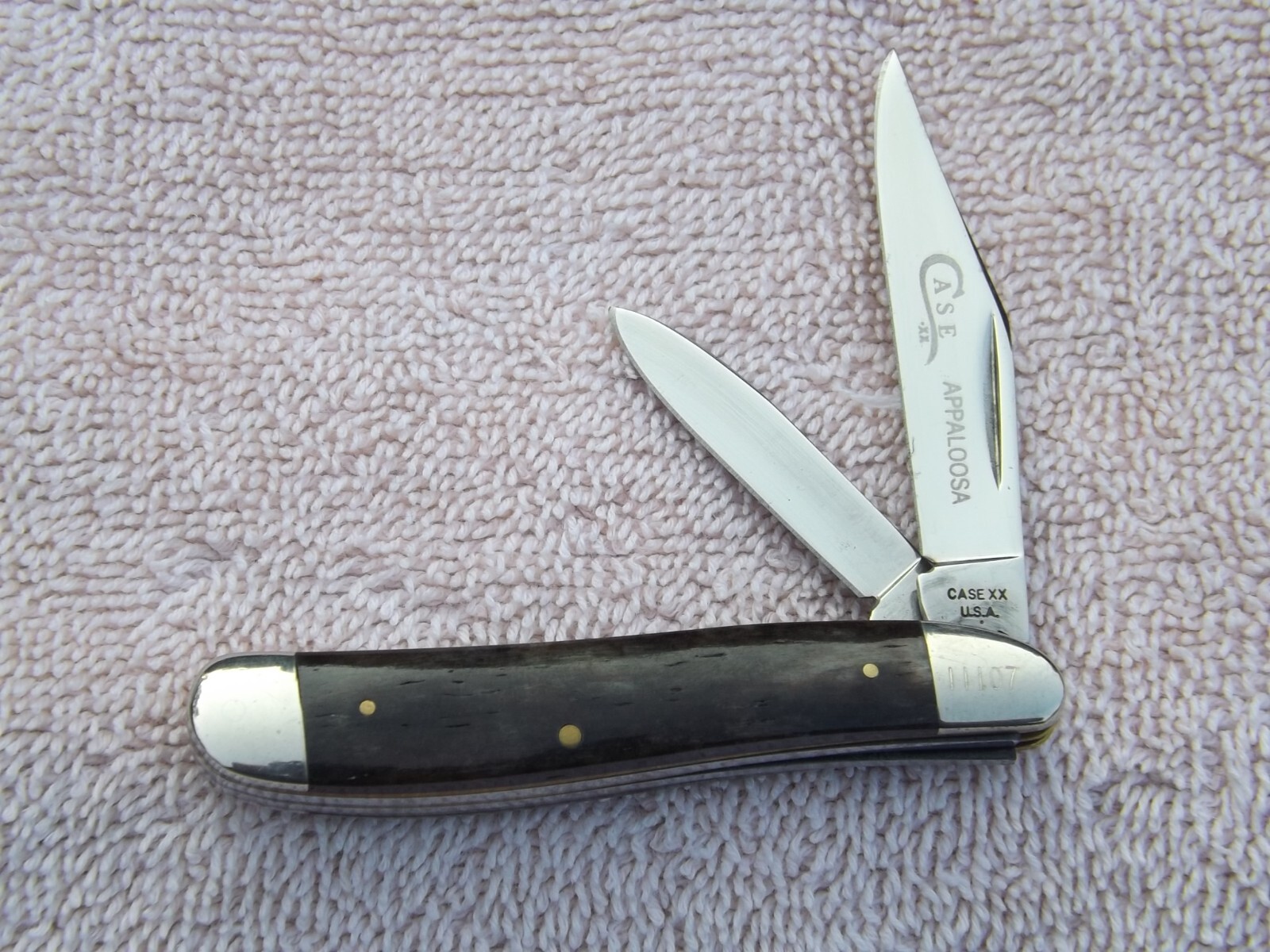 Case XX USA 1 Dot 1979 A6220 Peanut APPALOOSA Smooth Bone