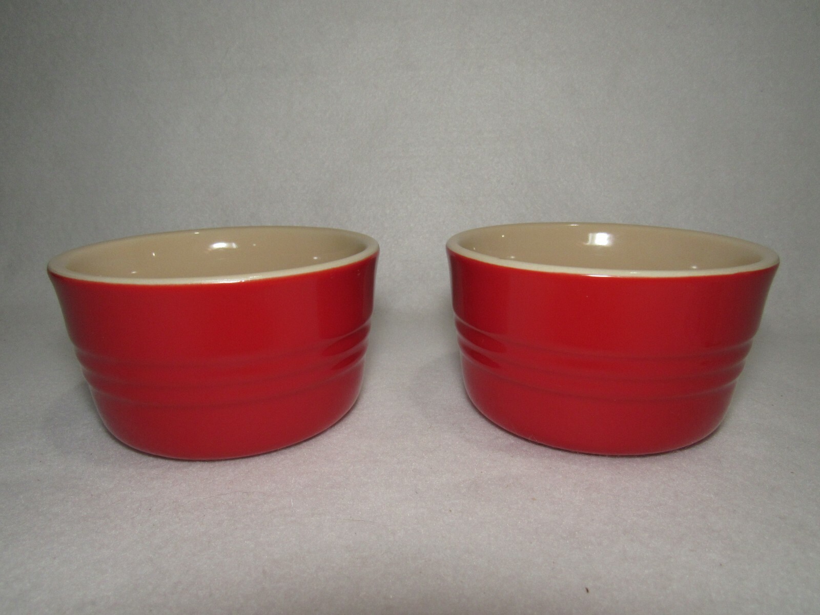Le Creuset French Ramekins Red Set Of 2 Stoneware MINTのeBay公認海外通販｜セカイモン