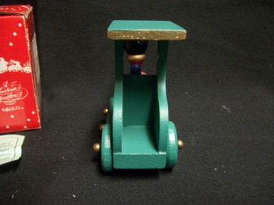 Vintage 1985 Enesco Wooden Christmas Holiday Locomotive/ Train