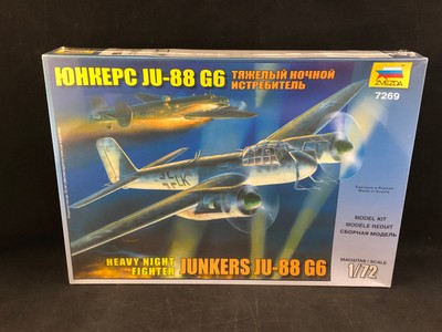 Zvezda Junkers JU-88 G6 Heavy Night Fighter 1:72 Scale Plastic Model Kit 7269