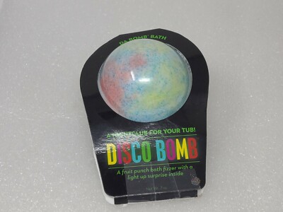 Disco Bomb Bath Fizzer Fruit Punch Surprise Inside Large Da Bomb 7 Oz
