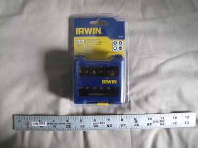 (1) NEW Irwin 31 pc Fastener Drive Bit Set Torx Square Phillips Slotted 1866988