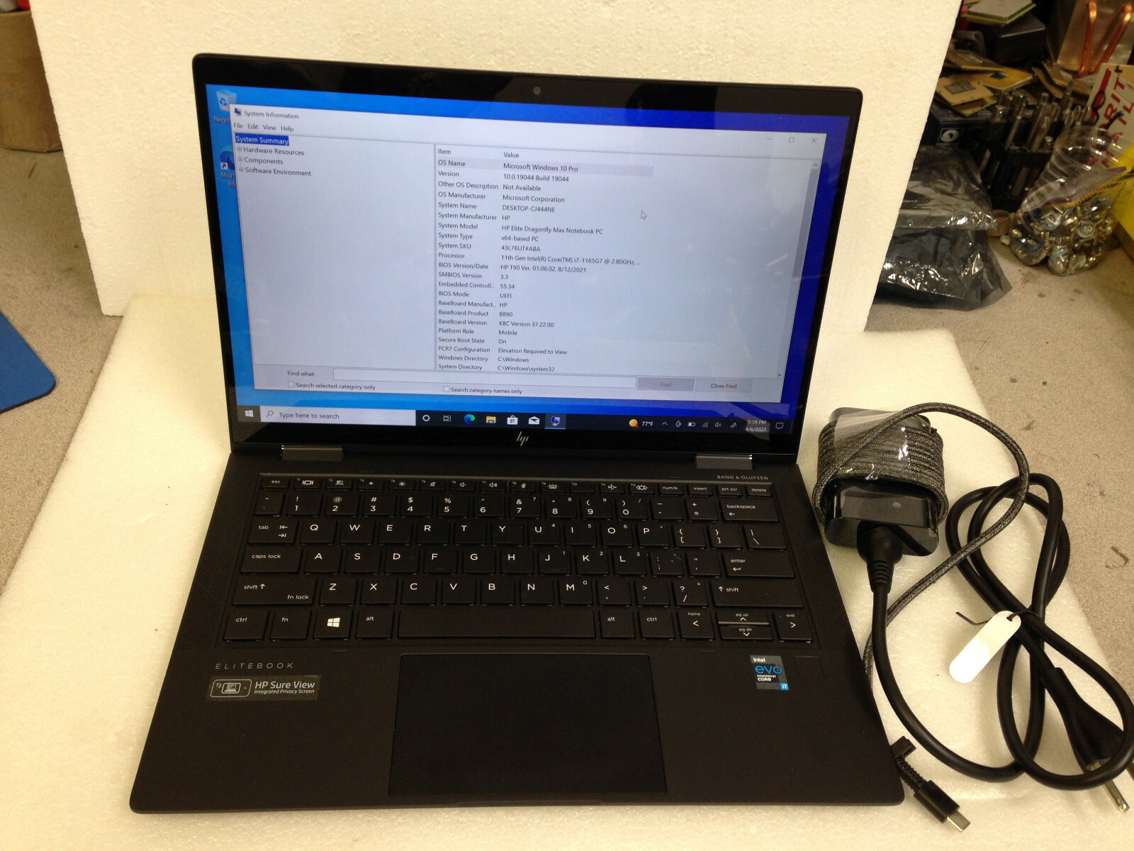 HP EliteBook Dragonfly i7-1165g7 Touchscreen 2.8GHz16GB 512GB13.3