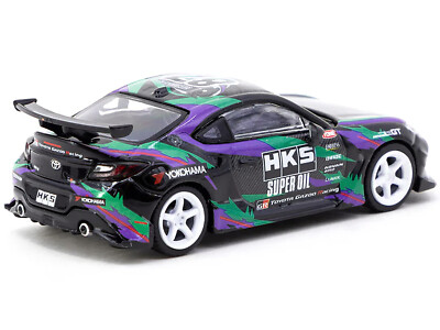 1/64 Toyota86 GR86 Lightning トレーラー トラック Toyota GR86 RHD Right Hand Drive HKS Black with Graphics