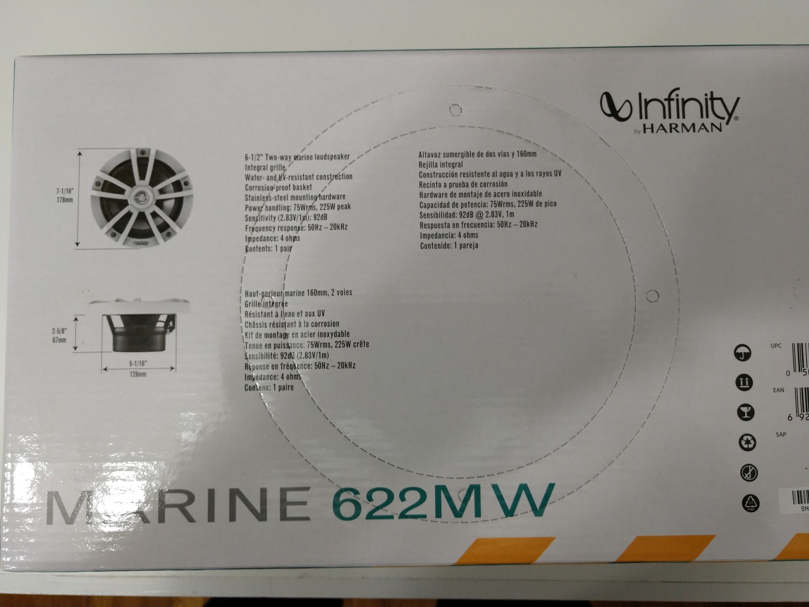 New! Infinity 622MW 450 Watts 6.5