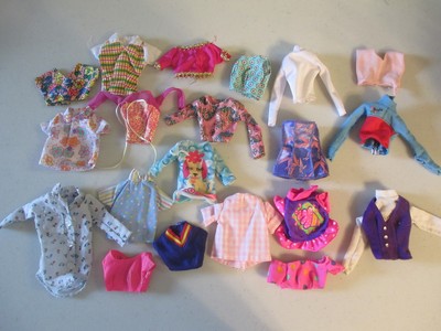 AL Vintage Barbie Fashion Doll Outfit Shirts and Clothes Lot