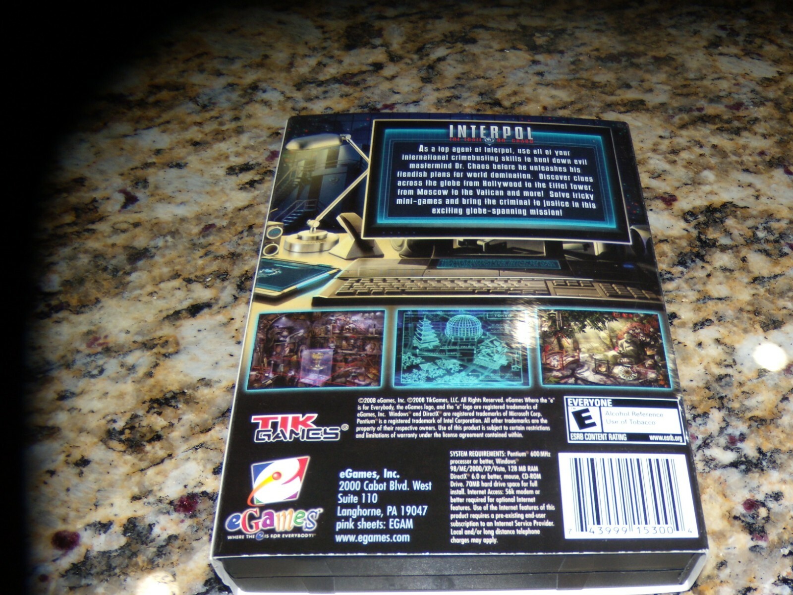 Interpol The Trail of Dr. Chaos (PC, 2008) Mint game
