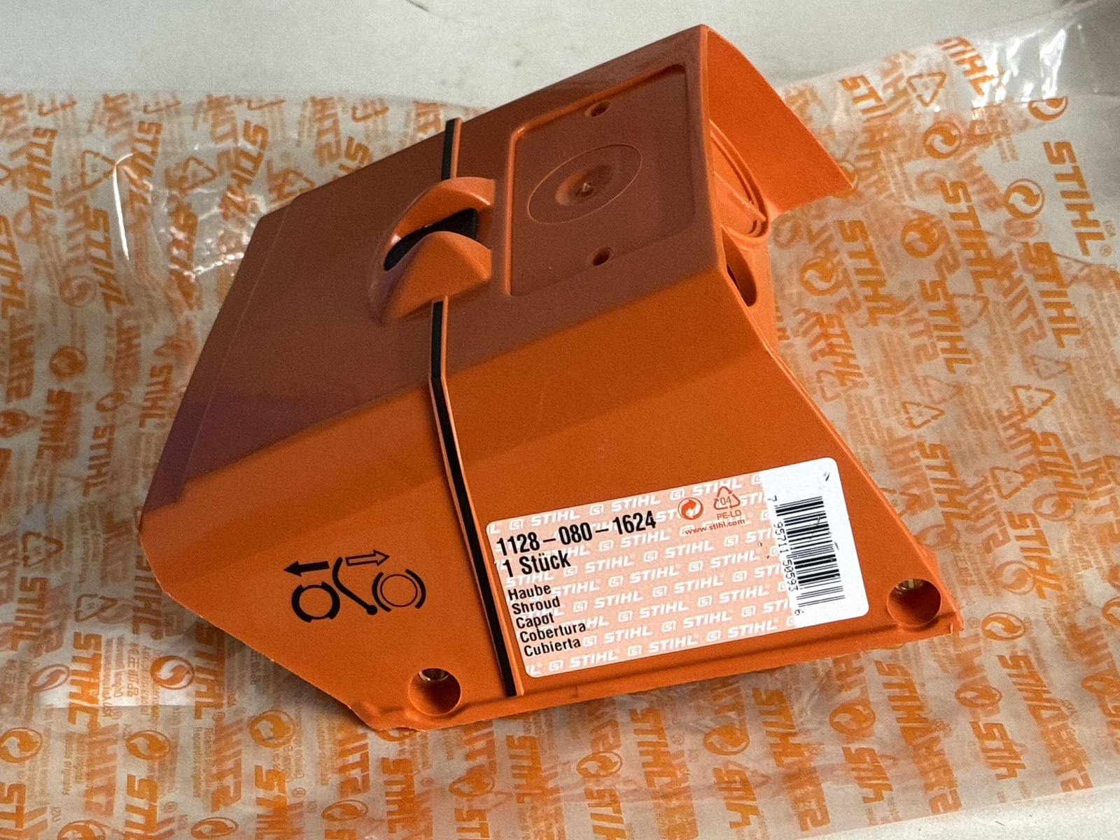 STIHL OEM CYLINDER TOP SHROUD COVER 1128 080 1624  FOR CHAINSAW 044 MS440  VW R - Picture 1 of 6