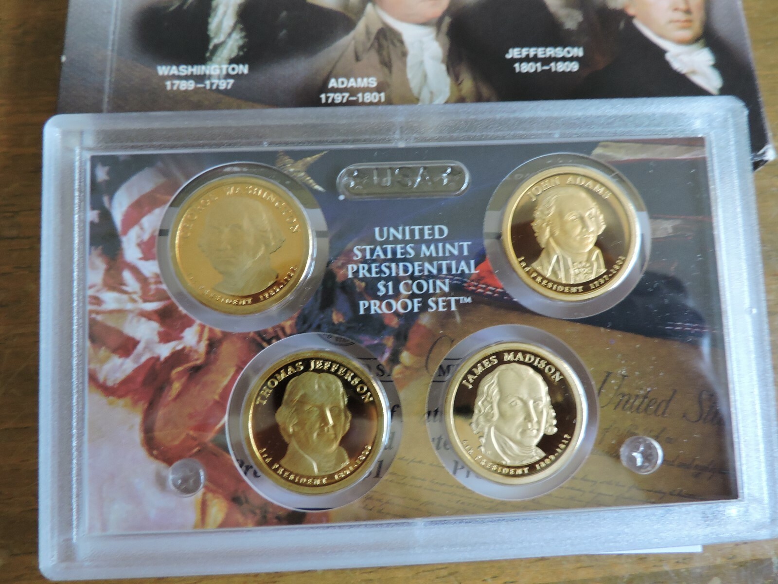 2007 S Proof Presidential Dollar Set with Box & COA # 5  free shipping