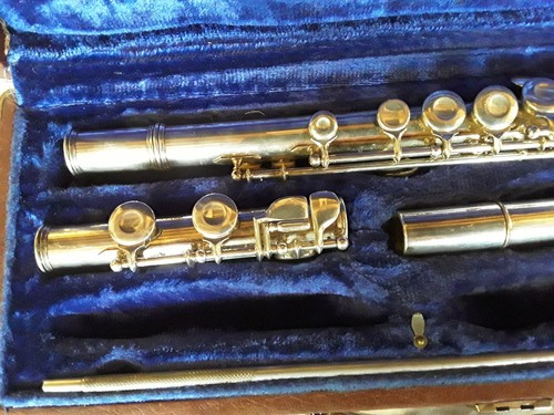 C. G.  Conn flute Elkhart, Inc New York 6908 CG Conn C G Conn