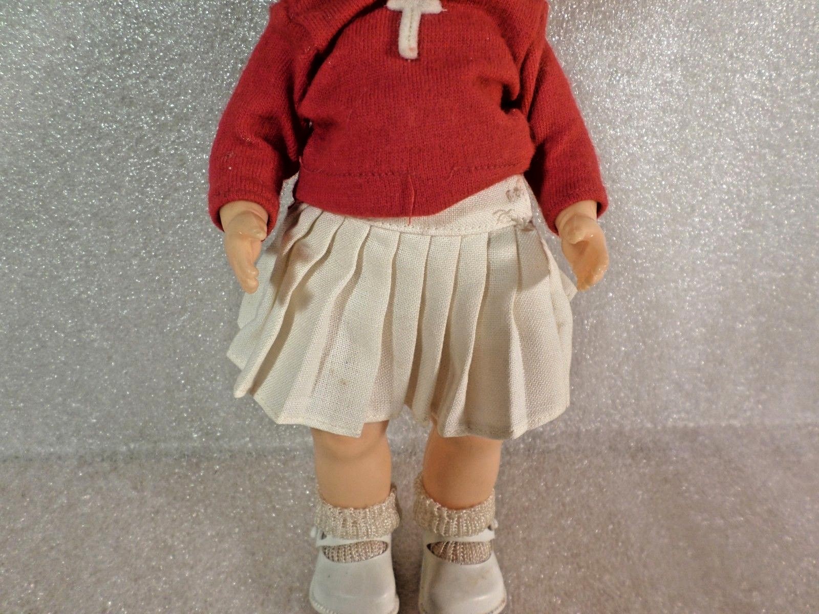 Vintage Terri Lee Doll ~ 10 inches tall ~ Sleep eyes~ Tagged Outfit~Walker Doll