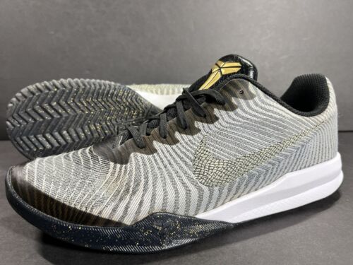 Nike Kobe Mentality 2 Gray Gold Black White 818952-005 Mens Nike Kobe Mentality 2 Gray Gold Black White 818952-005 Mens