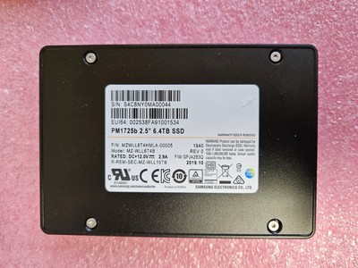 MZ-WLL6T4B Samsung 6.4TB PM1725b PCI-E 3 x4/8 2.5'' NVMe SSD MZWLL6T4HMLA-00005