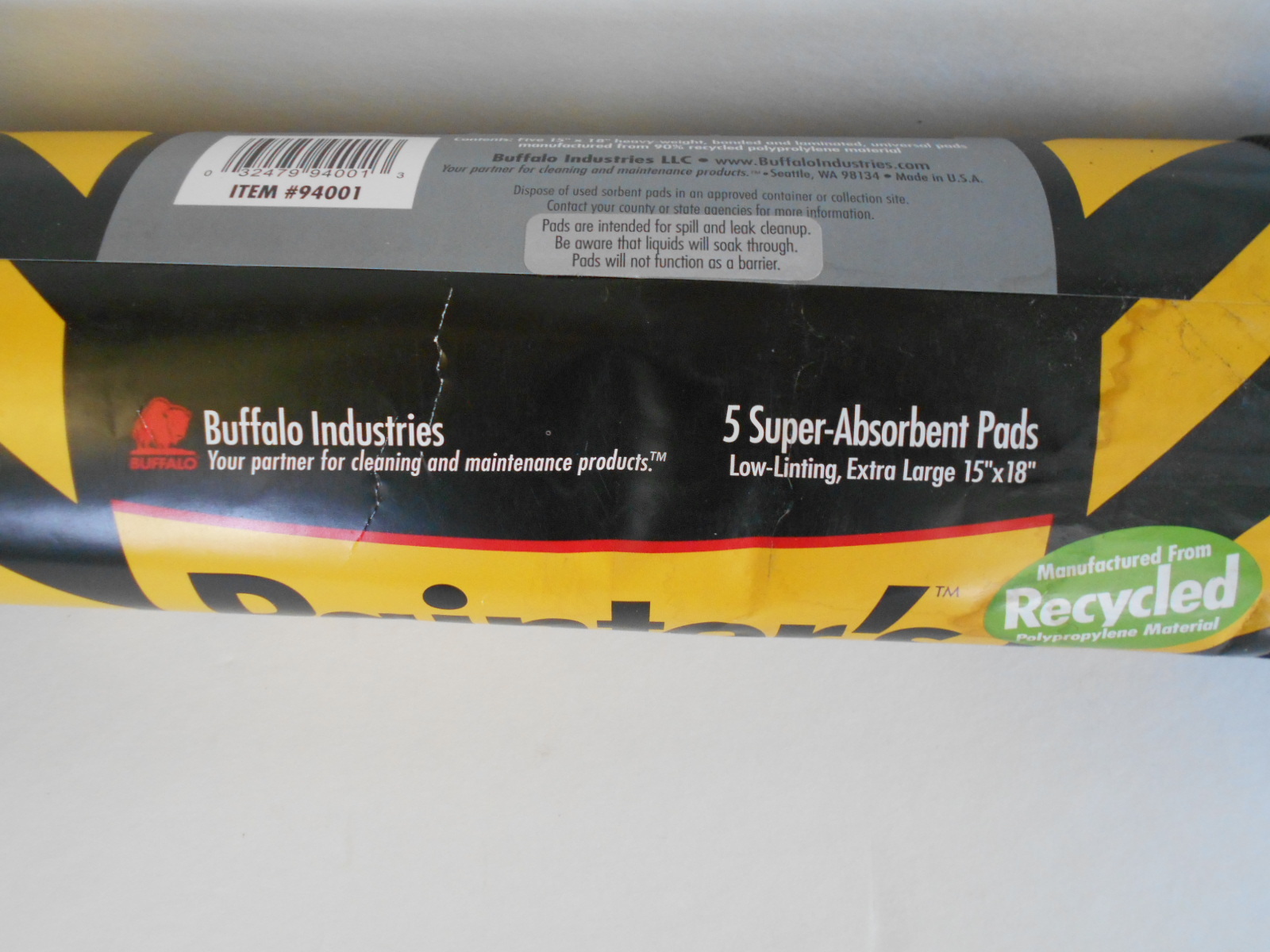 PAINT / OIL SPILL PADS [made in usa]  [lot of 12]