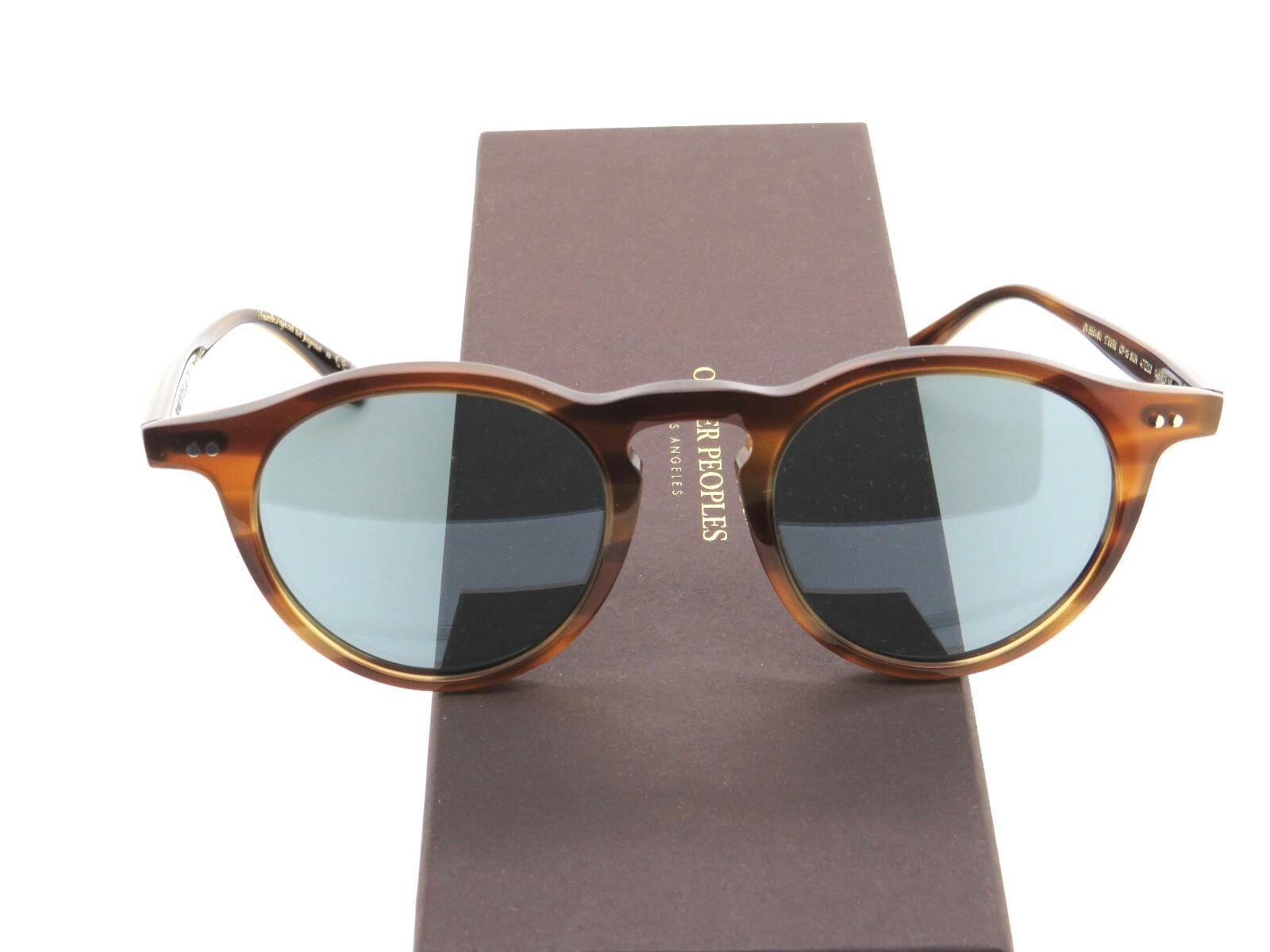 Pre-owned Oliver Peoples Op-13 Ov5504su 1753r8 Sycamore/indigo Photochromic 47 Sunglasses In Blue