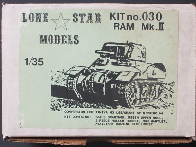 Lone Star 1/35th Scale Ram Mk II resin Detail Set No. 030 - Open Box