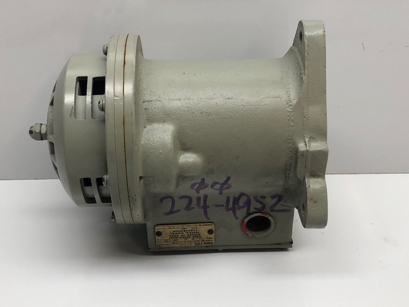 FEDERAL SIGNAL NAVY SHIP SIREN