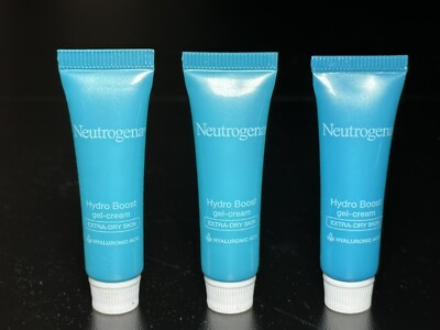 Neutrogena Hydro Boost Water Gel - Cream HYALURONIC ACID + Glycerin 0.25 OZ X3