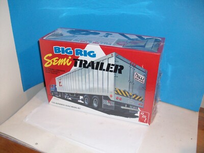 BIG RIG SEMI TRAILER 1/25 SCALE MODEL KIT AMT UNOPENED
