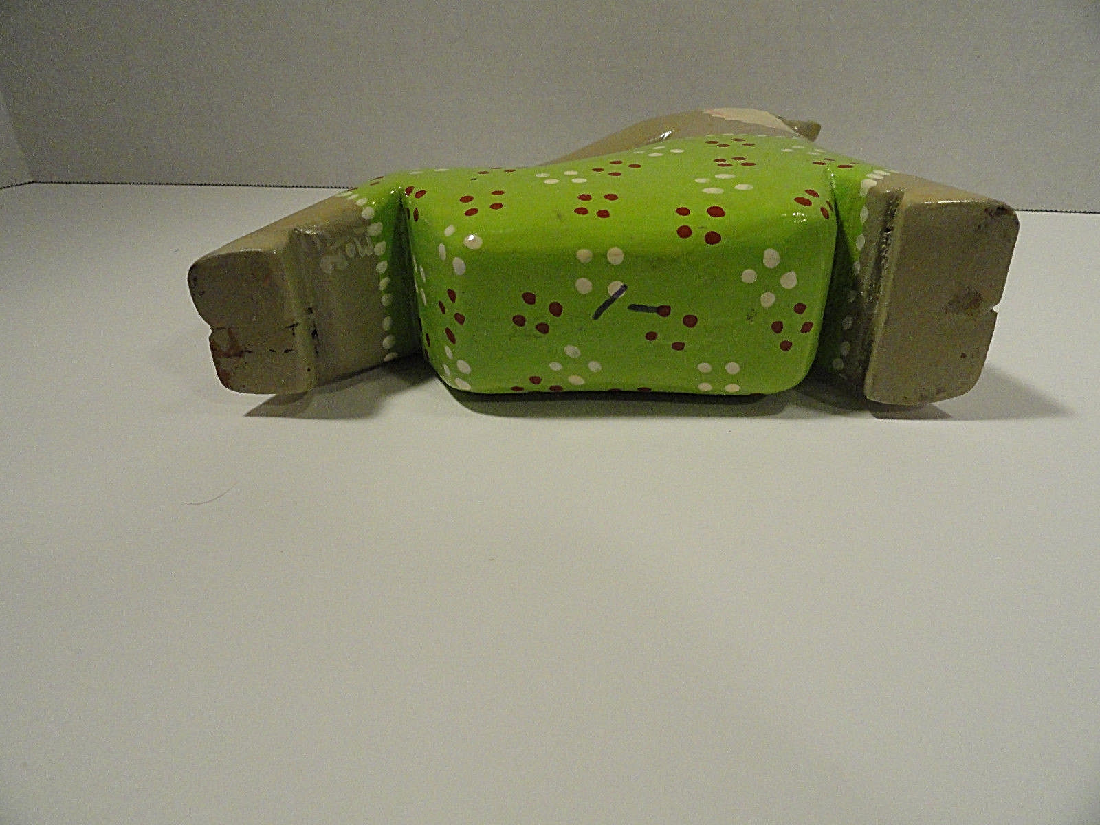 Hand Carved and Painted Novelty Rhino Rhinocerous Figurine