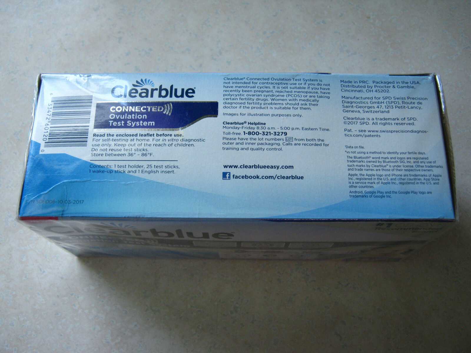 1 Clearblue Connected Ovulation Test System with Bluetooth 25 Tests EXP 3/31/19