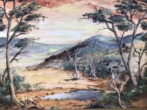 Sue Mackie  Pair Of Framed Oil Paintings Circa 1970s