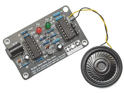 Burglar Alarm with Time Delay NE555 DIY kit