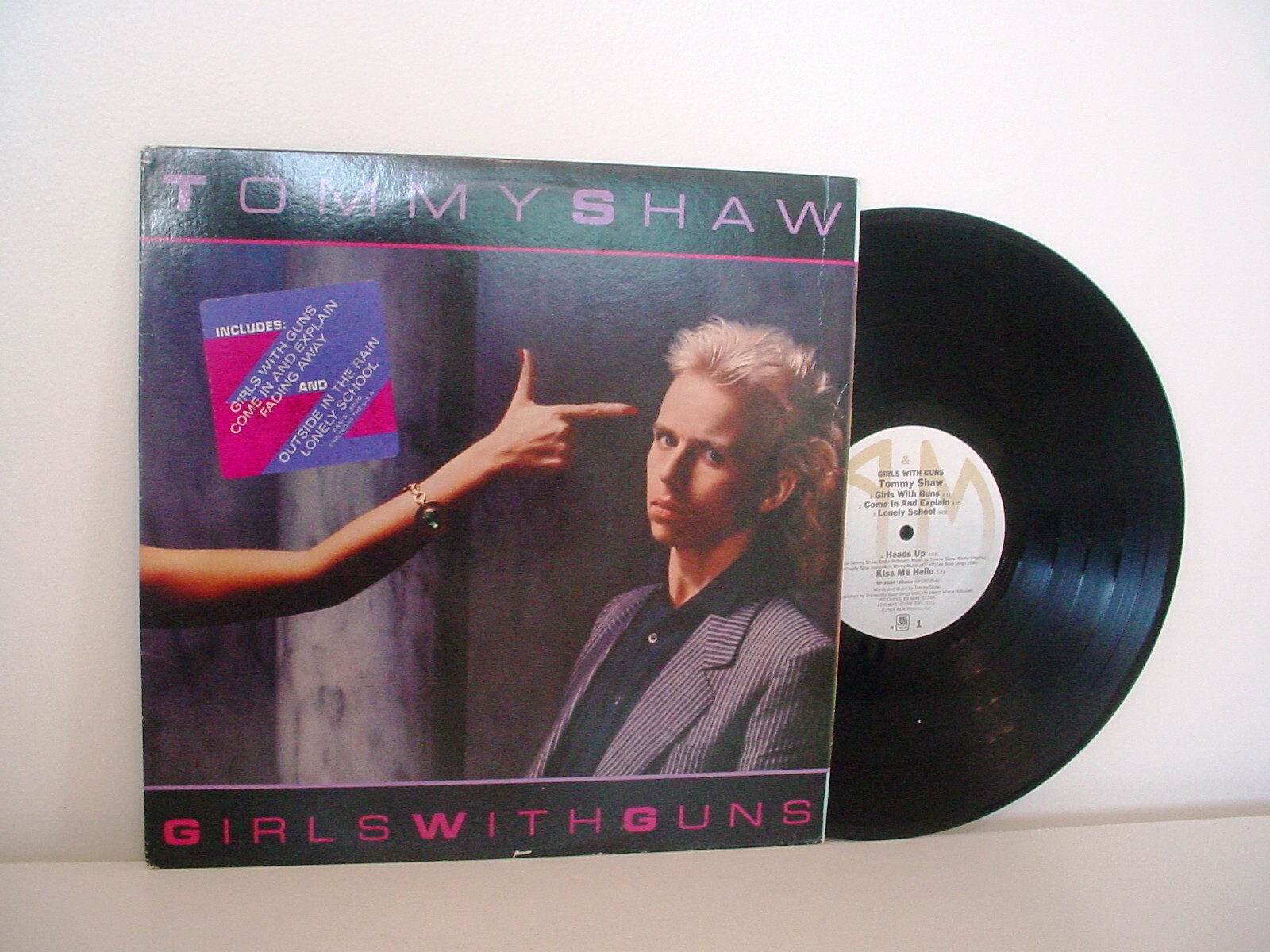 STYX solo TOMMY SHAW Girls With Guns PROMO LP 1984 (A&M SP