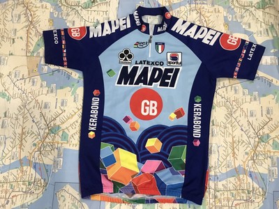 ITALIA BIKE JERSEY COLNAGO BIKES ITALIAN SHIRT SIZE L COOL ITALY GREEN MASH NR