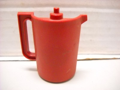Vintage Tupperware Fridge Magnet Mini Push Lock Orange Pitcher 