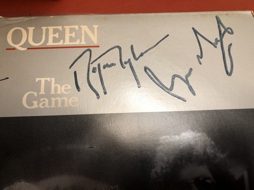Queen Autographed “The Game” Vinyl Album Record Freddie Mercury
