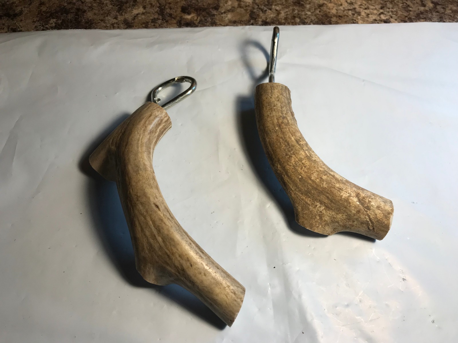 Lot of 2 Vintage Deer Antler Shed Bottle Openers