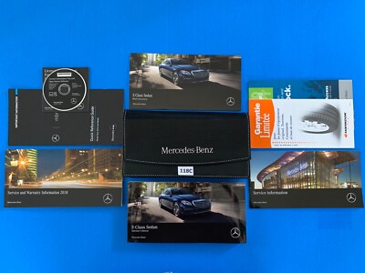 2018 Mercedes W213 E-Class Sedan E 300 E400 4MATIC Owners Manual Owner Books Set