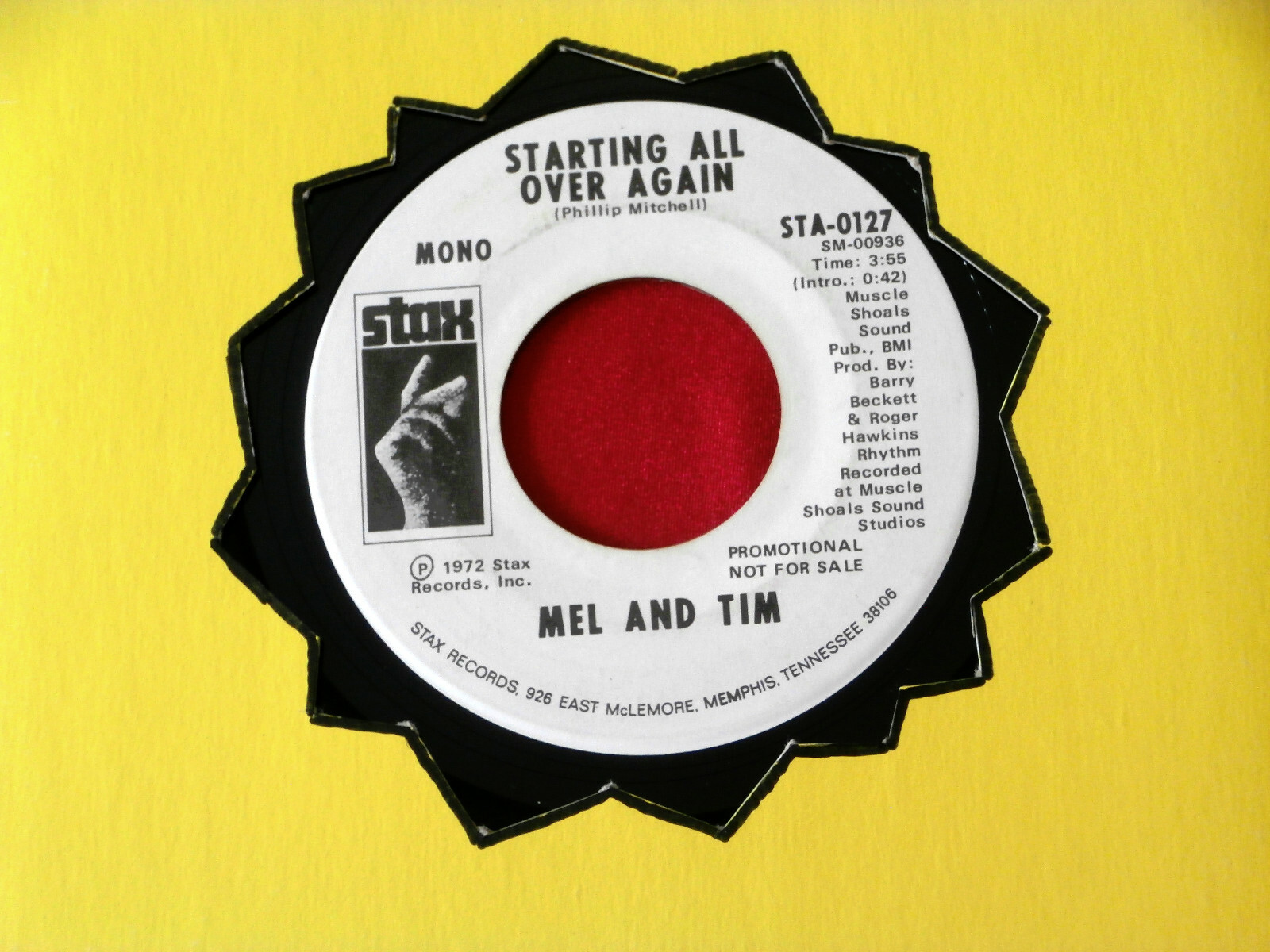 洋楽 MEL & TIM MEL AND TIM~ STARTING ALL OVER AGAIN~ RARE PROMO~ VG+~ STAX
