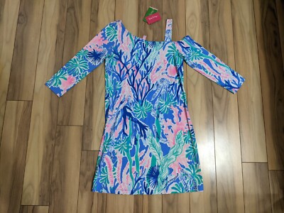 NWT! Lilly Pulitzer Lori Dress Multi Jet Stream Size XS $168