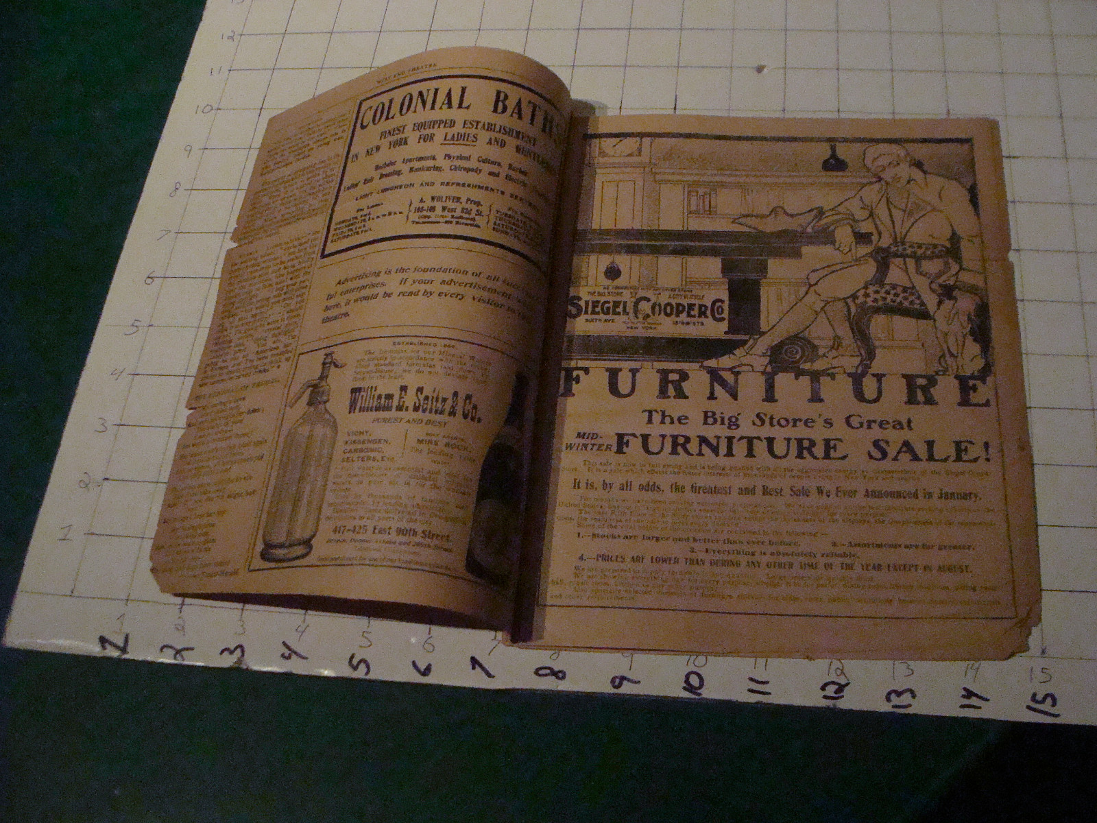 vintage Theatre Program: UNDER SOUTHERN SKIES west-end theatre 1904 or 1905 TORN