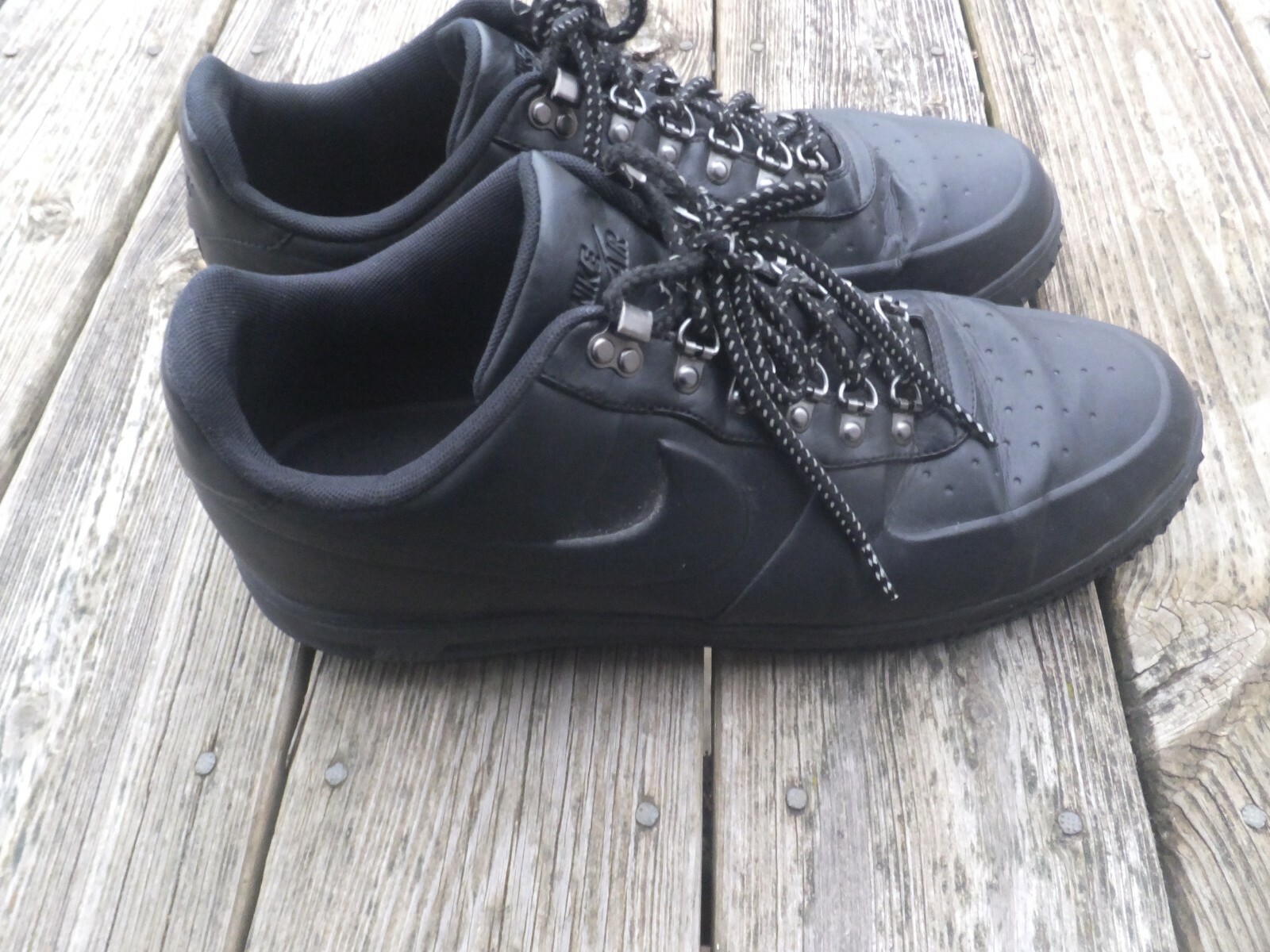 nike lunar force 1 duckboot low triple black
