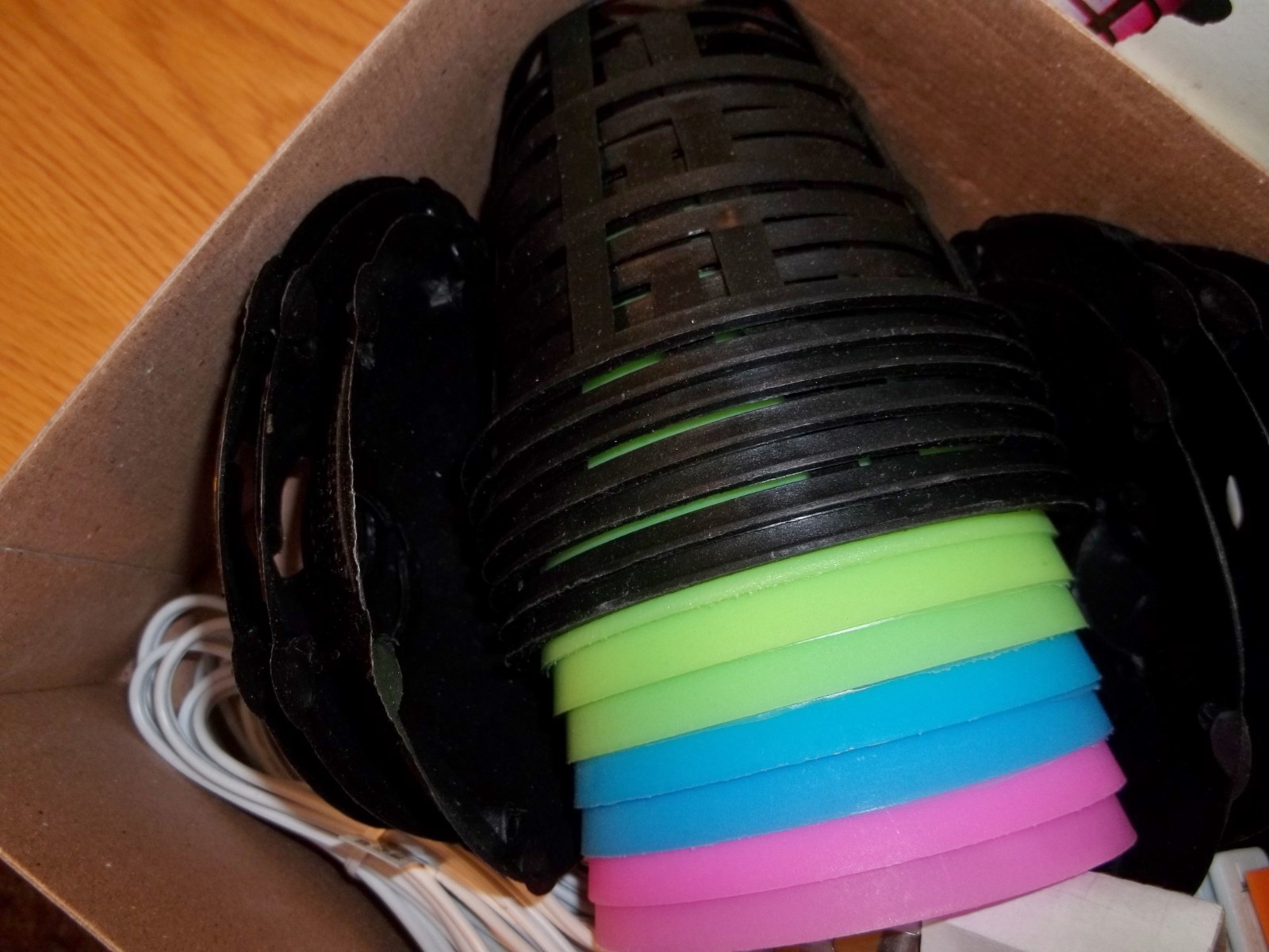 Vtg Unused 7 Patio Party Coach Lights Retro Lantern Camper String In Box