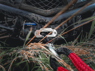 VIPER Midnight 4500lb ATV/UTV Winch Kit with 50 feet BLACK Synthetic Rope