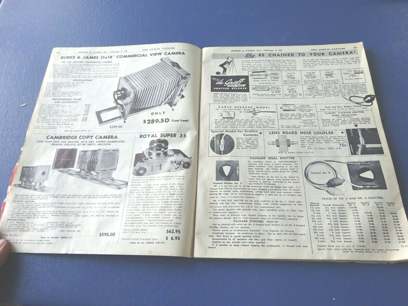 1959 Burke & James World's Photo Supply Annual Catalog