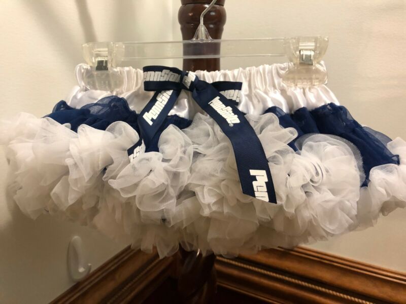 Penn State Toddler Tute Skirt Size S Small Ruffle Collegiate Blue White Girl 