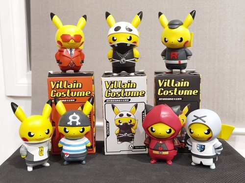 Villain Costume 団員ごっこ ピカチュウ フィギュア 団員ごっこ ピカチュウ フィギュア 7体セット 中国限定 Villain
