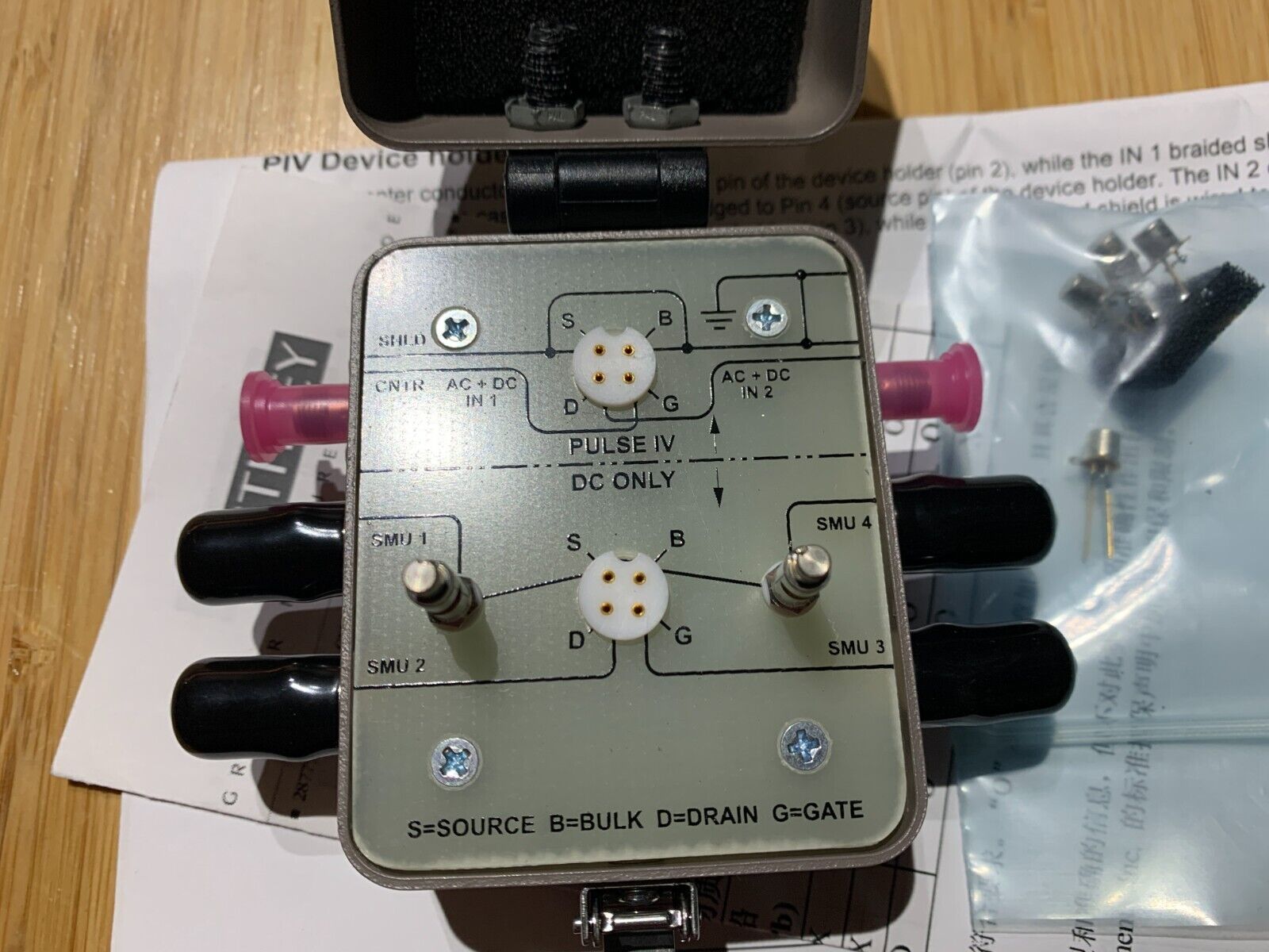 NEW Keithley Model 8101-PIV Pulse I-V Test Fixture for SMU NEW Keithley Model 8101-PIV Pulse I-V Test Fixture for SMU