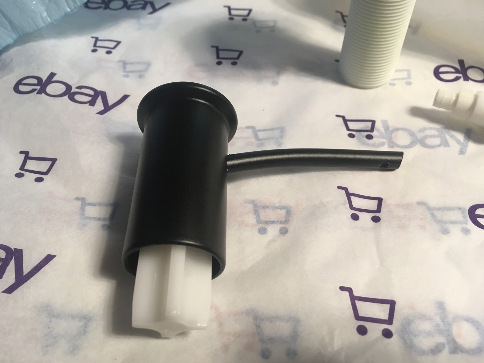 Kohler K-1895-BL Matte Black Contemporary Soap and Lotion Dispenser