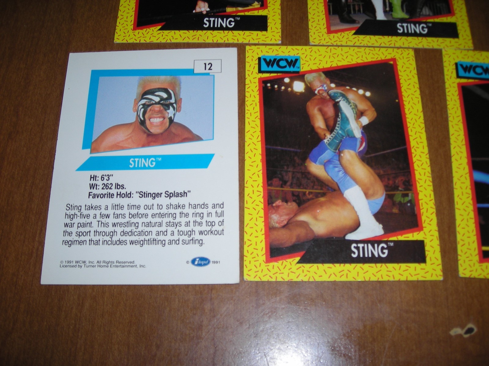 1991 WCW Wrestling card lot (13), all 