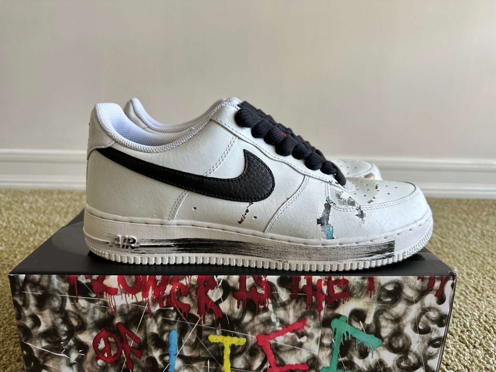 靴 NIKE AIR FORCE 1 '07 / PARANISE G-DRAGON G-Dragon x Nike Air Force 1 '07 Peaceminusone Para-Noise