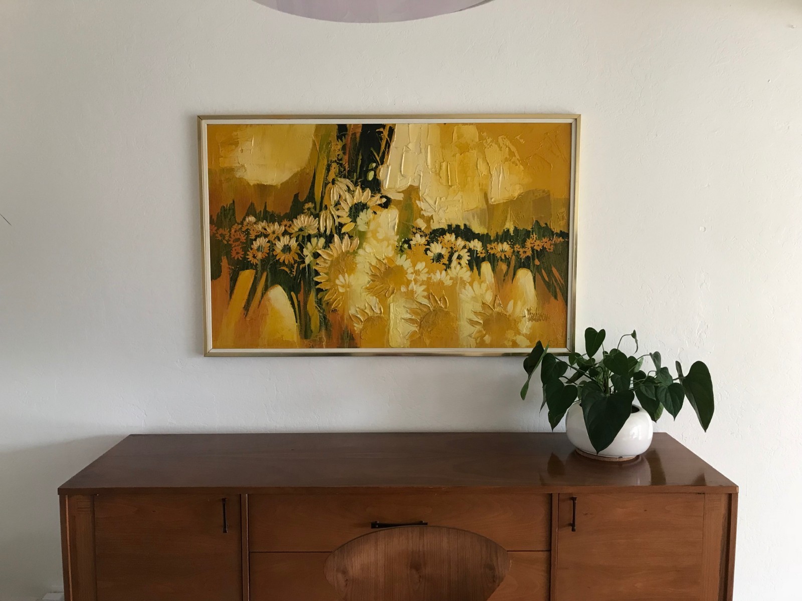 Chichicov Mid Century Modernism Original Oil Painting 50